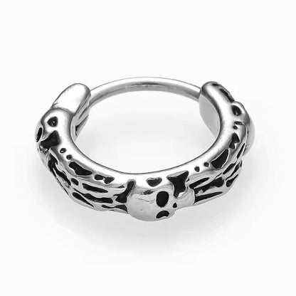 GHOSTFURY HOOPS - Titanium Steel Hoop Earrings for Men & Boys (2 Pcs) - THE MEN THING