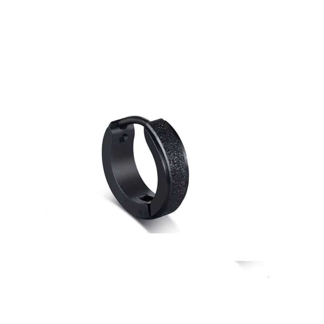 GLITTER LOOP - Pure Titanium Steel Hoop Ear Earrings for Men & Boys (2 Pcs) - THE MEN THING