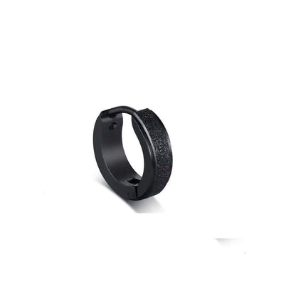 GLITTER LOOP - Pure Titanium Steel Hoop Ear Earrings for Men & Boys (2 Pcs) - THE MEN THING
