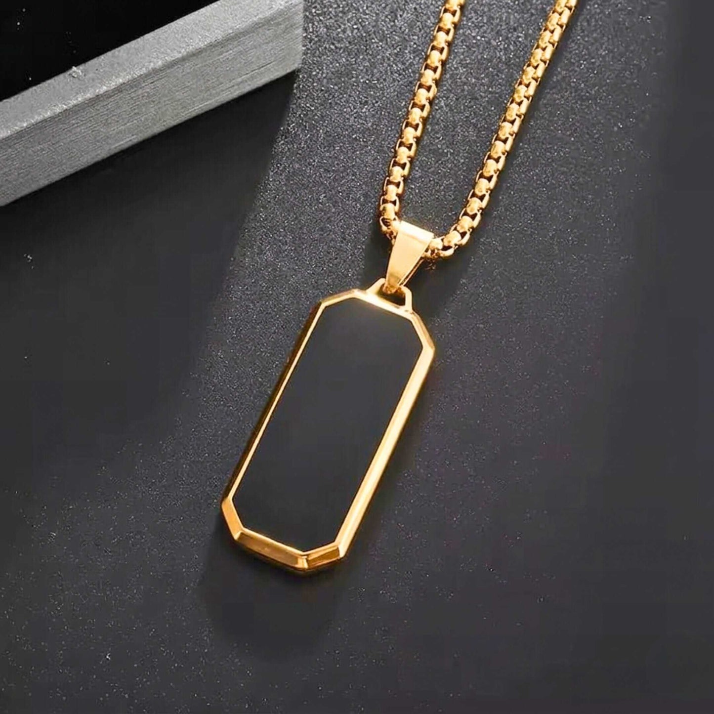 GOLDEN HAWK CREST - Pure Stainless Steel 24inch Round box Chain for Men, European trending Style for Men & Boy — SS Pendant/ Necklace for Men | THE MEN THING