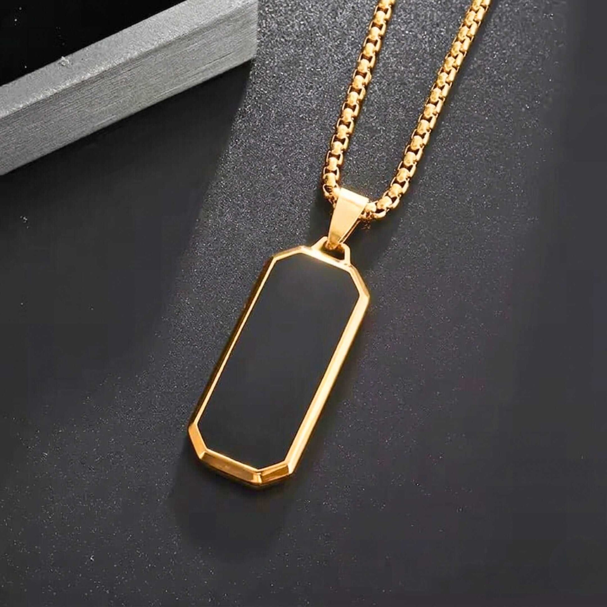 GOLDEN HAWK CREST - Pure Stainless Steel 24inch Round box Chain for Men, European trending Style for Men & Boy — SS Pendant/ Necklace for Men | THE MEN THING