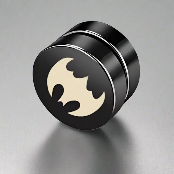 GOTHAM - Magnetic Non-Piercing Pure Titanium Steel Studs Earrings for Men & Boys (2 Pcs)