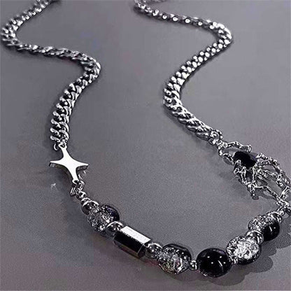 GOTHIC SPIDER - Titanium Steel Pendant with 17 to 20inch Adjustable Cube 8mm Chain for Men & Boys — SS Pendant/ Necklace for Men | THE MEN THING