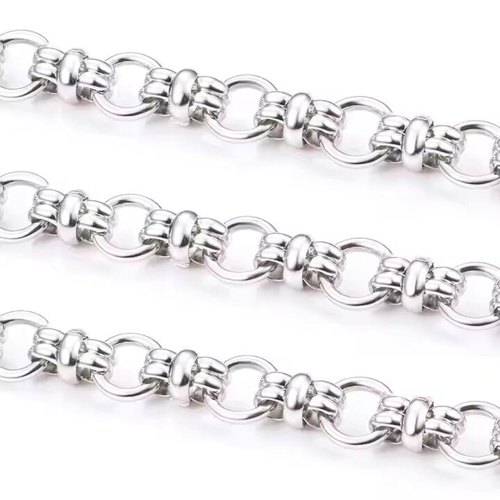 GRAVION - 11mm Chain Pure Stainless Steel 23inch for Men & Boys - THE MEN THING