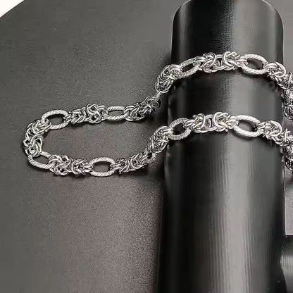 GRIDON - 9mm Chain Pure Stainless Steel 23inch for Men & Boys - THE MEN THING