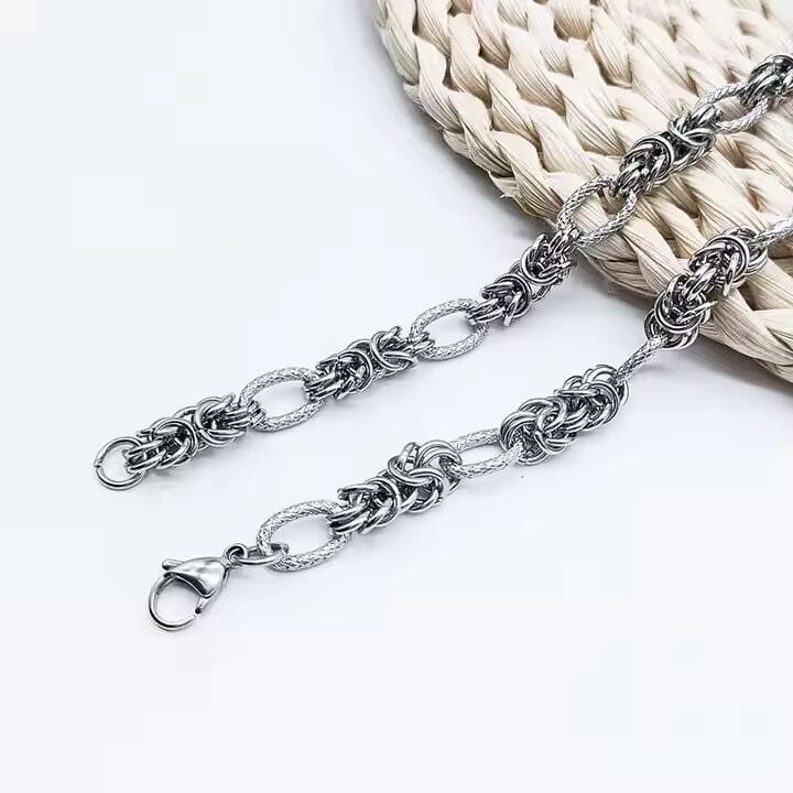 GRIDON - 9mm Chain Pure Stainless Steel 23inch for Men & Boys - THE MEN THING