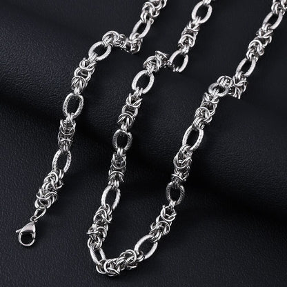 GRIDON - 9mm Chain Pure Stainless Steel 23inch for Men & Boys - THE MEN THING