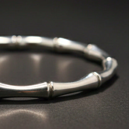 GRIMSPINE - 6mm Pure Stainless Steel Open Bangle Bracelet (Adjustable) for Men & Boys - THE MEN THING