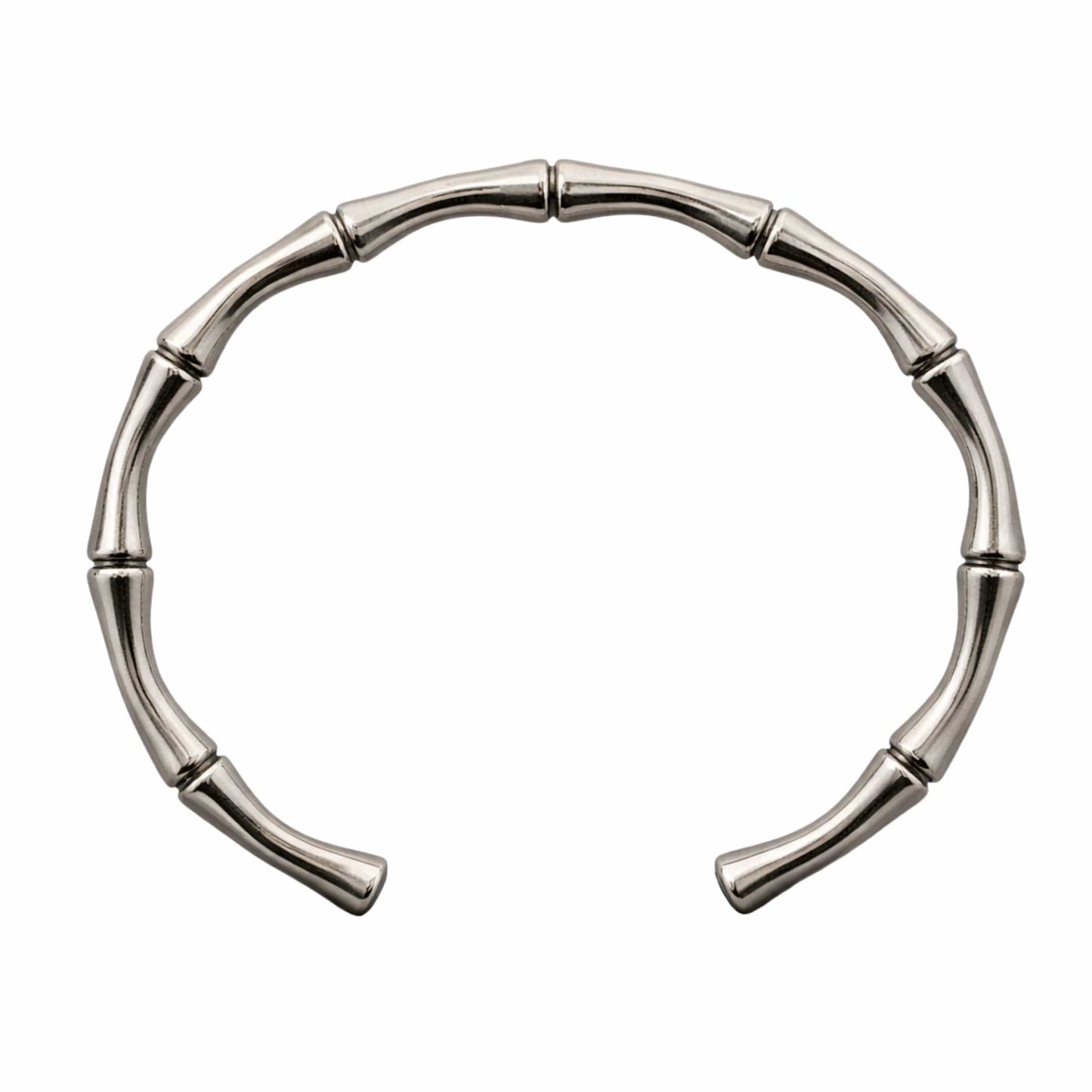 GRIMSPINE - 6mm Pure Stainless Steel Open Bangle Bracelet (Adjustable) for Men & Boys - THE MEN THING