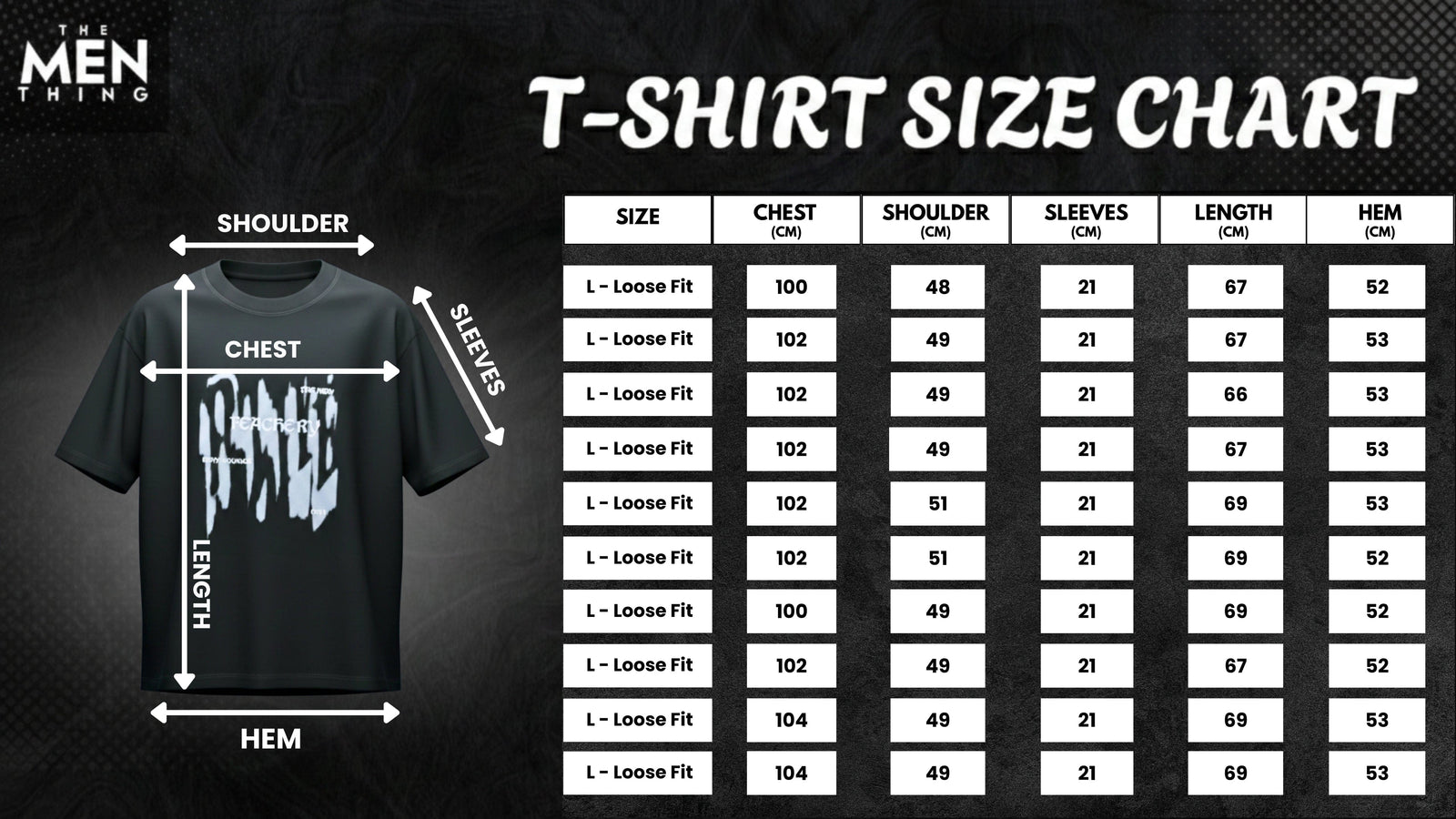 GRUNGE FADE Oversized T-Shirt - Black