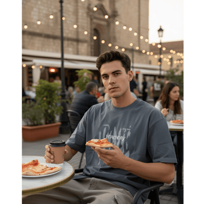 GRUNGE FADE Oversized T-Shirt - Grey - THE MEN THING