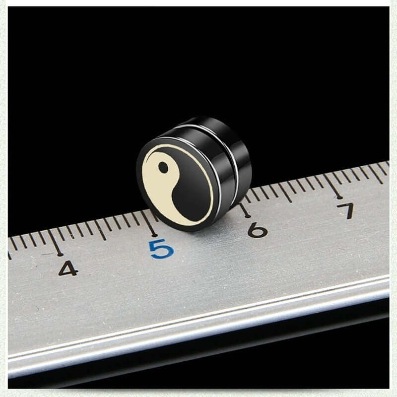 HARMONIX - Magnetic Non-Piercing Pure Titanium Steel Studs Earrings for Men & Boys (2 Pcs) - THE MEN THING