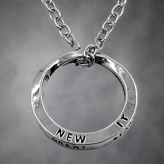 HELIX - Alloy Circle Pendant with  Stainless Steel 24inch Round Box Chain , Milan trending Style for Men & Boy - THE MEN THING
