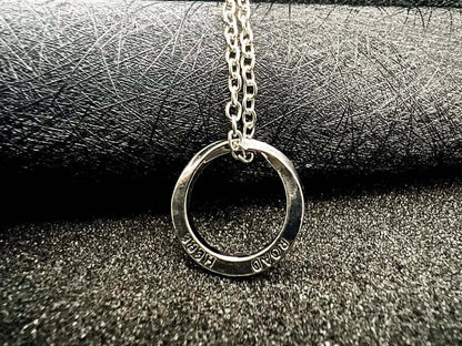 HELIX - Alloy Circle Pendant with  Stainless Steel 24inch Round Box Chain , Milan trending Style for Men & Boy - THE MEN THING