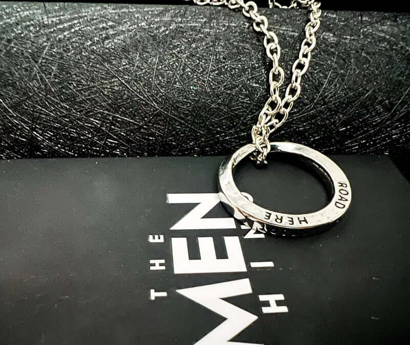 HELIX - Alloy Circle Pendant with  Stainless Steel 24inch Round Box Chain , Milan trending Style for Men & Boy - THE MEN THING