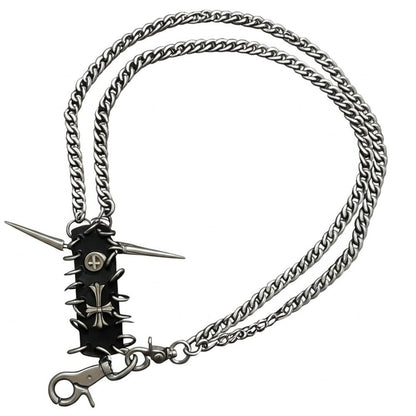 HELLSPIRE CHAIN - Pure Titanium Steel Wallet Biker Chain For Jeans with Lobster Clasps for Men & Boys - "27"inch - THE MEN THING