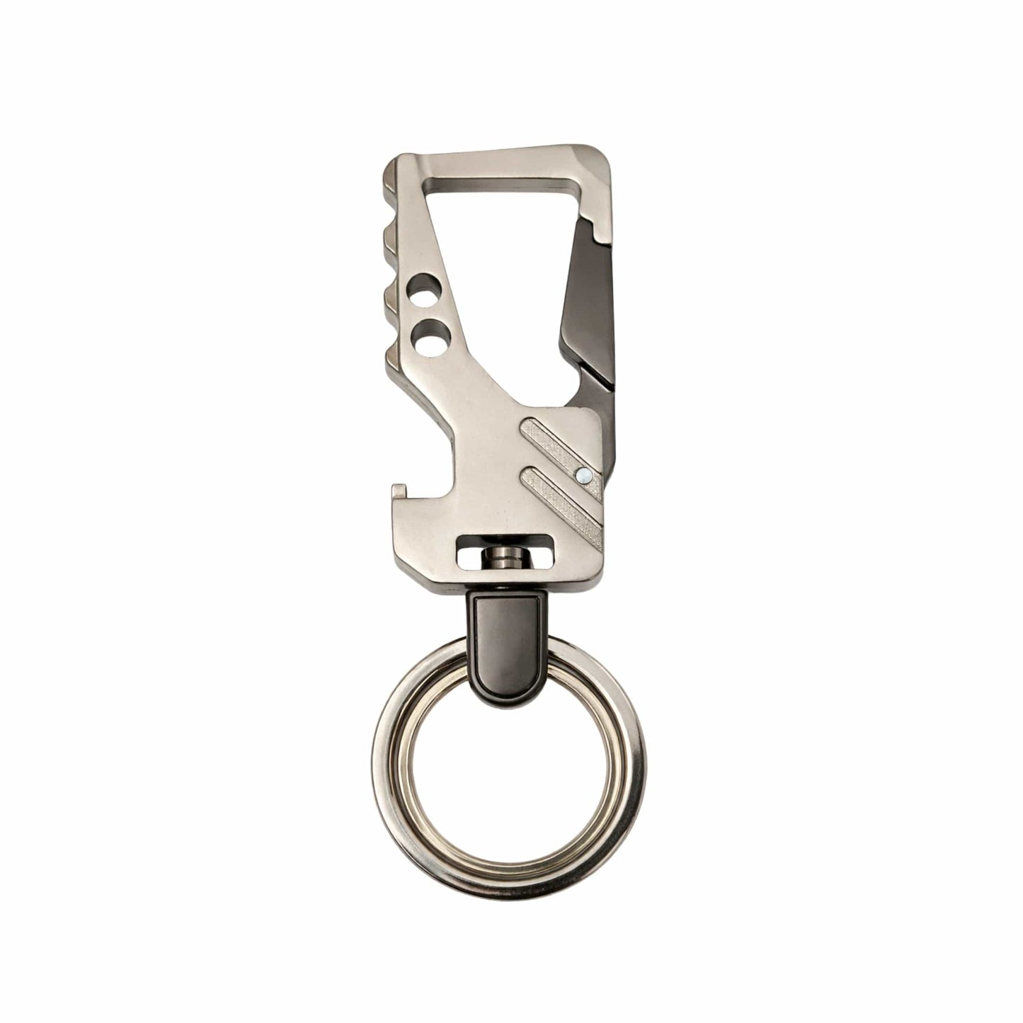 HEXAGRIP - MATTE STEEL - Stainless Steel Keychain for Men & Boy - THE MEN THING