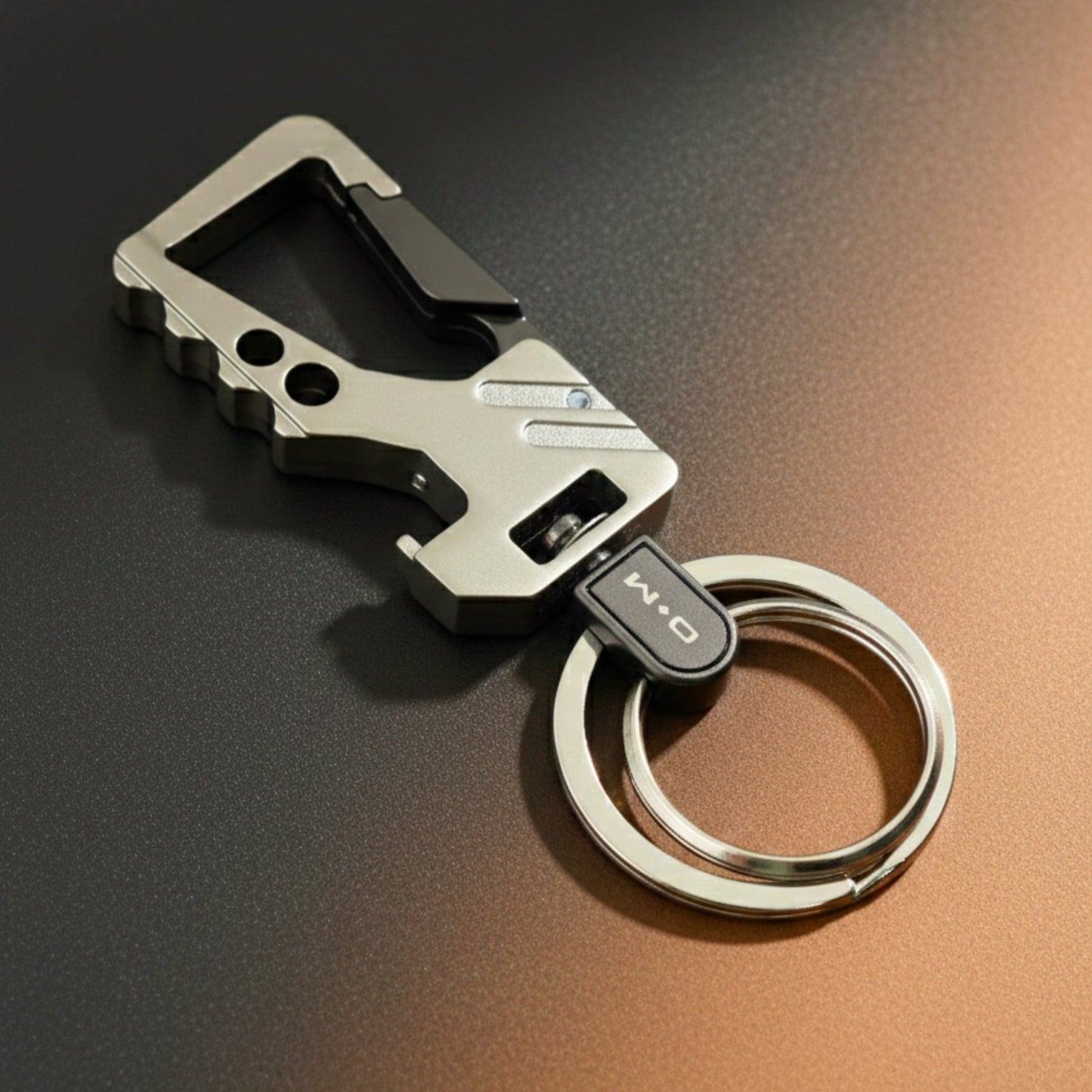 HEXAGRIP - MATTE STEEL - Stainless Steel Keychain for Men & Boy - THE MEN THING