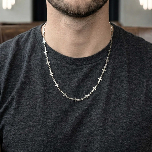 HOLY LINK - 7mm Pure Stainless Steel 20inch Chain for Men & Boys