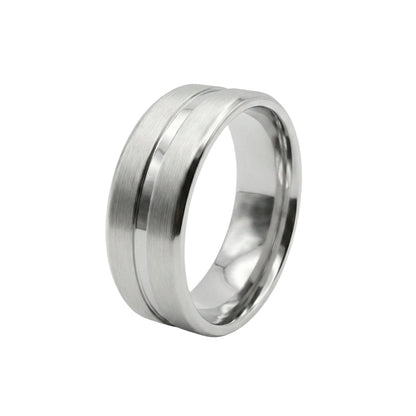HORIZON ELITE RING - Pure Stainless Steel Men’s Steel Plated Ring (Size : 17-22-27) - THE MEN THING
