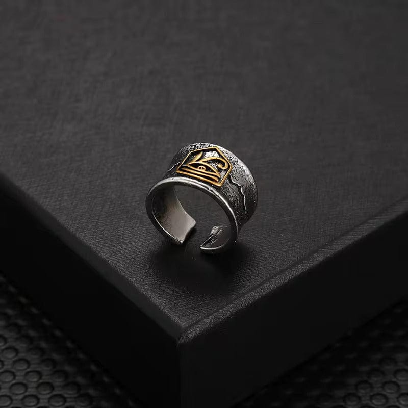 HORUS EYE OF GOD - Copper Adjustable Ring for Men and Boys - THE MEN THING
