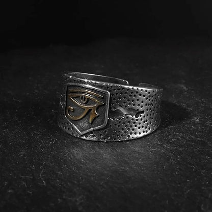 HORUS EYE OF GOD - Copper Adjustable Ring for Men and Boys - THE MEN THING