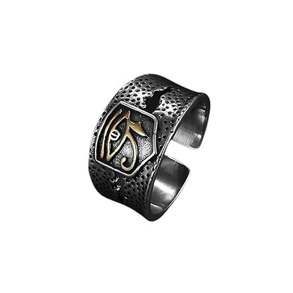HORUS EYE OF GOD - Copper Adjustable Ring for Men and Boys - THE MEN THING