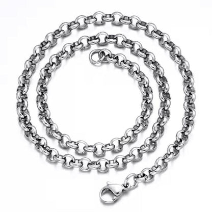IMPERIAL KNOT - 7mm Chain Pure Stainless Steel 23inch for Men & Boys - THE MEN THING