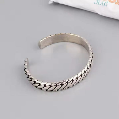 IRON HYDRA - Pure Stainless Steel Open Bangle Bracelet (Adjustable) for Men & Boys - THE MEN THING