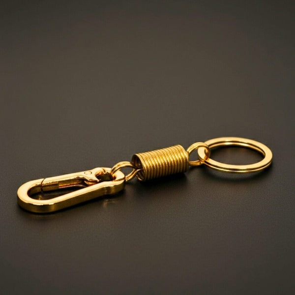 IRON LOOP GOLD - Compact Stainless Steel Keychain for Men & Boy
