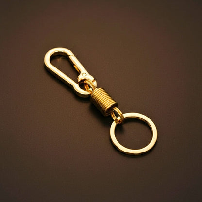 IRON LOOP GOLD - Compact Stainless Steel Keychain for Men & Boy - THE MEN THING
