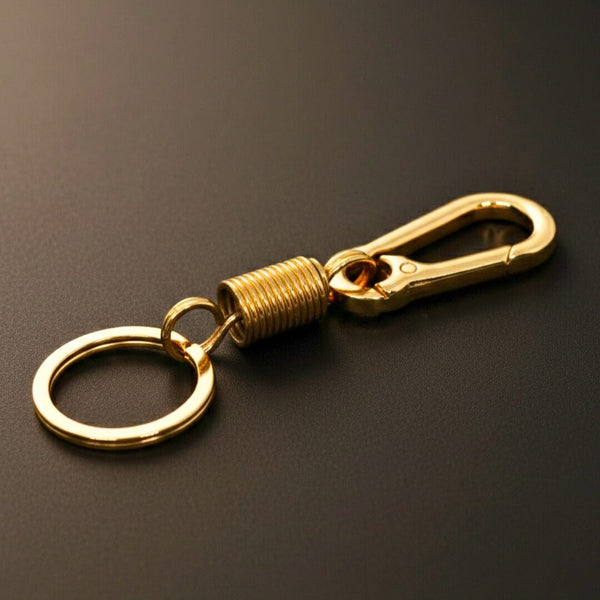 IRON LOOP GOLD - Compact Stainless Steel Keychain for Men & Boy