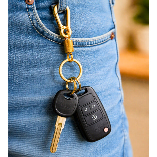 IRON LOOP GOLD - Compact Stainless Steel Keychain for Men & Boy - THE MEN THING