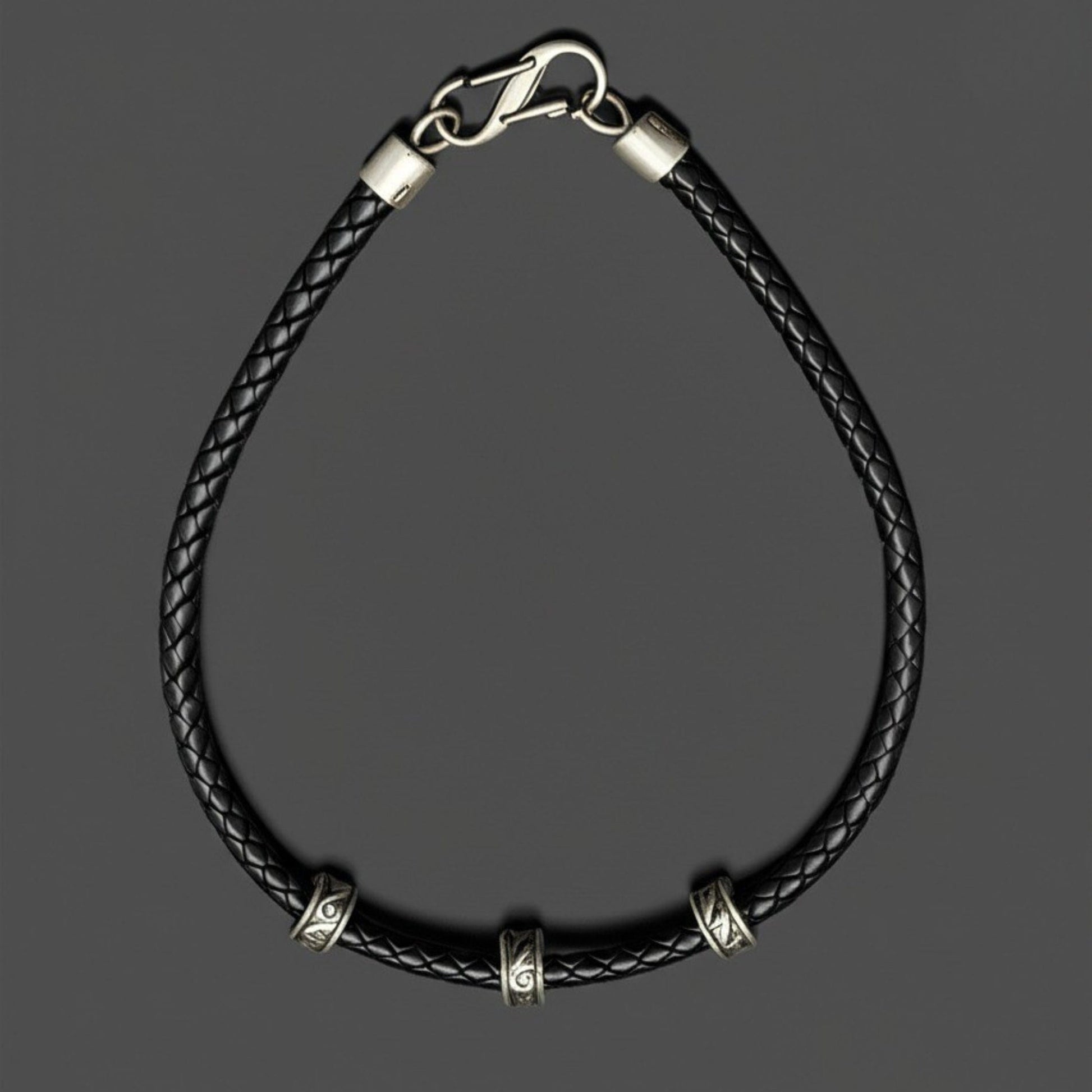 IRONVEIL - Titanium Steel Pendant with Rope Chain, for Men & Boys (16inch) - THE MEN THING