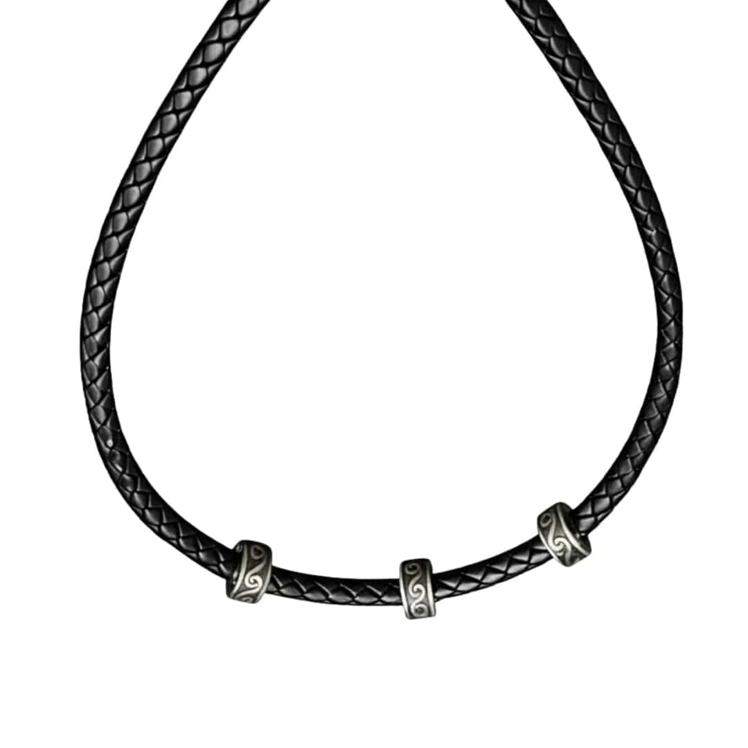 IRONVEIL - Titanium Steel Pendant with Rope Chain, for Men & Boys (16inch) - THE MEN THING