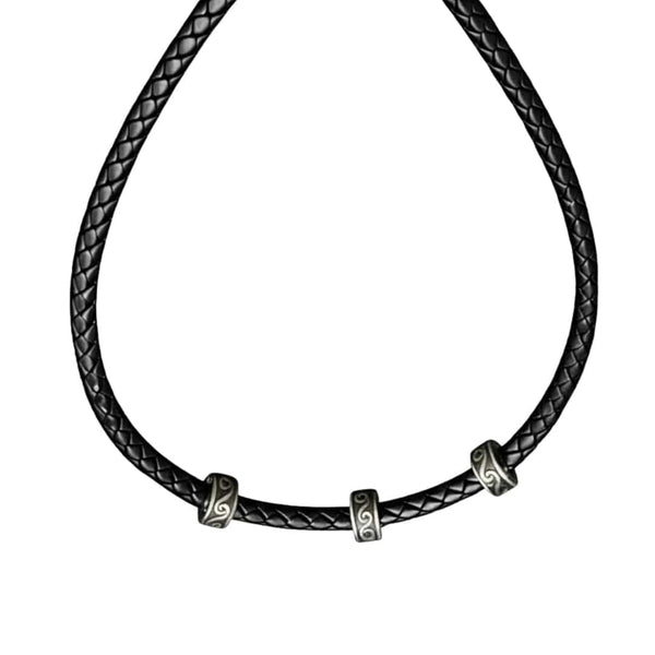 IRONVEIL - Titanium Steel Pendant with Rope Chain, for Men & Boys (16inch)