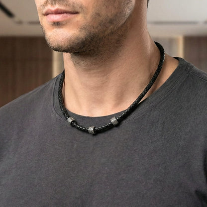 IRONVEIL - Titanium Steel Pendant with Rope Chain, for Men & Boys (16inch) - THE MEN THING