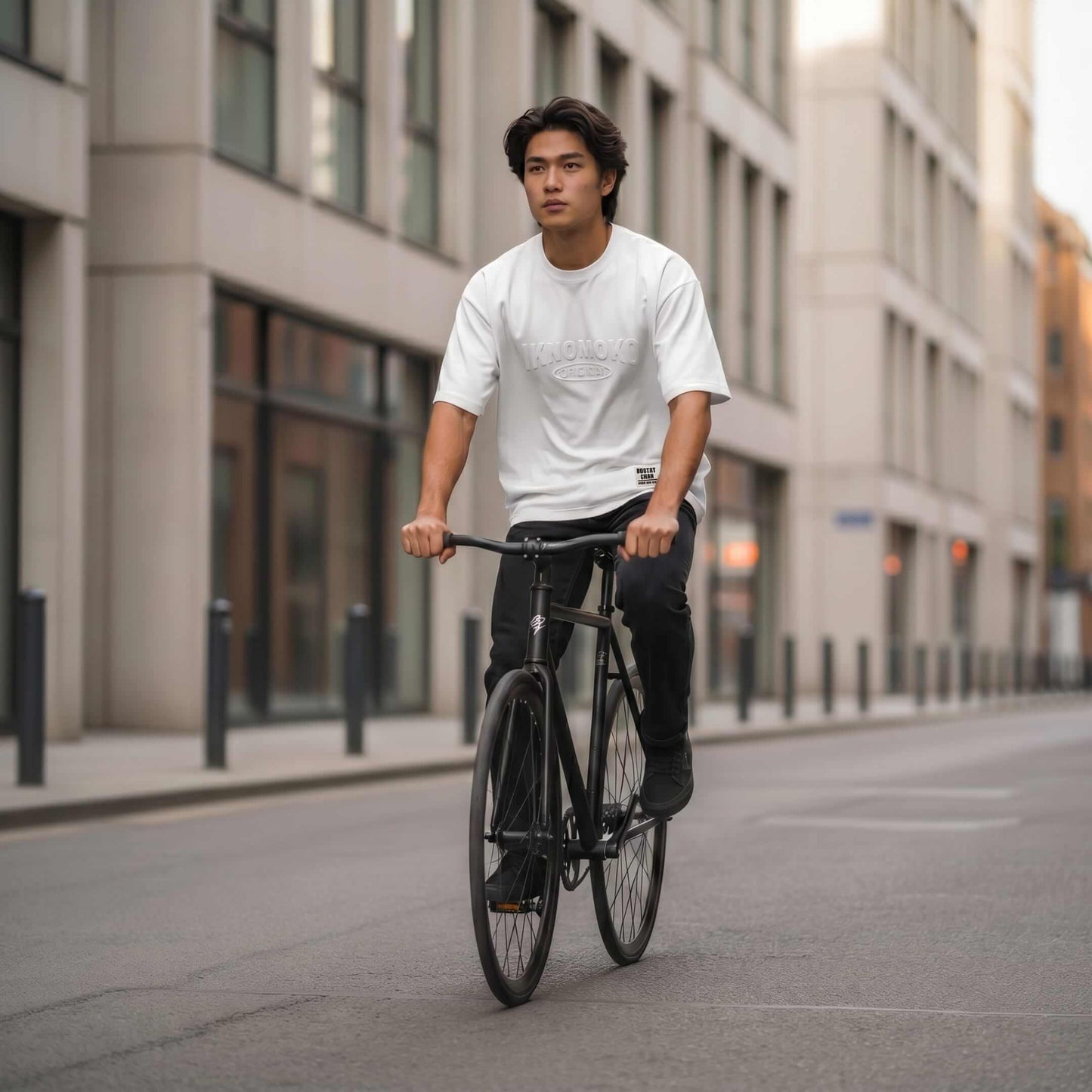 IVORY EMBOSS Oversized T-Shirt - White — T-Shirt for Men | THE MEN THING
