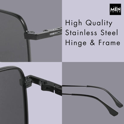J3292 - OBLIVION SHADE - HD Polarised Sunglasses for Men - UV400 Protection, Stainless Steel Frame - Dark Tinted - THE MEN THING