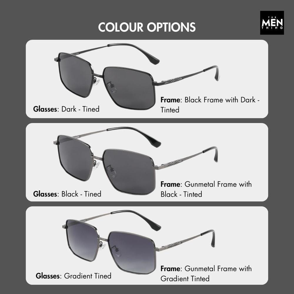 J3292 - OBLIVION SHADE - HD Polarised Sunglasses for Men - UV400 Protection, Stainless Steel Frame - Dark Tinted - THE MEN THING