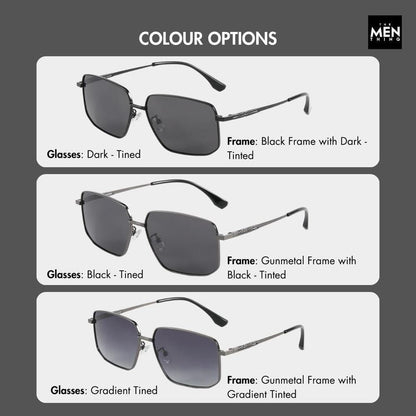 J3292 - OBLIVION SHADE - HD Polarised Sunglasses for Men - UV400 Protection, Stainless Steel Frame - Dark Tinted - THE MEN THING