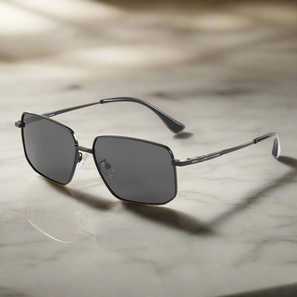J3292 - OBLIVION SHADE - HD Polarised Sunglasses for Men - UV400 Protection, Stainless Steel Frame - Dark Tinted - THE MEN THING