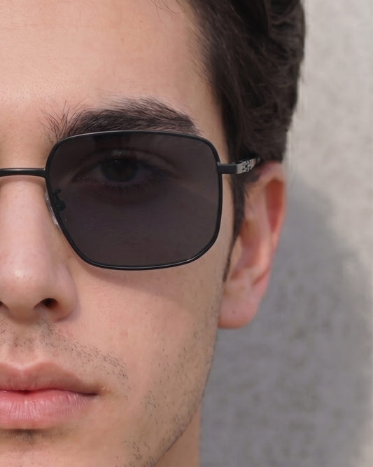 J3292 - OBLIVION SHADE - HD Polarised Sunglasses for Men - UV400 Protection, Stainless Steel Frame - Dark Tinted - THE MEN THING