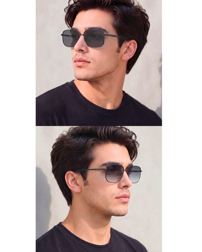 J3292 - OBLIVION SHADE - HD Polarised Sunglasses for Men - UV400 Protection, Stainless Steel Frame - Dark Tinted - THE MEN THING