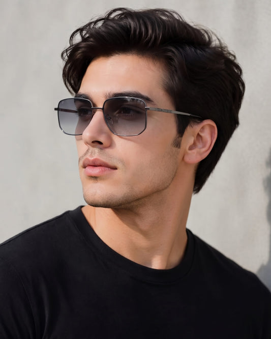 J3292 - OBLIVION SHADE - HD Polarised Sunglasses for Men - UV400 Protection, Stainless Steel Frame - Gradient Tinted - THE MEN THING