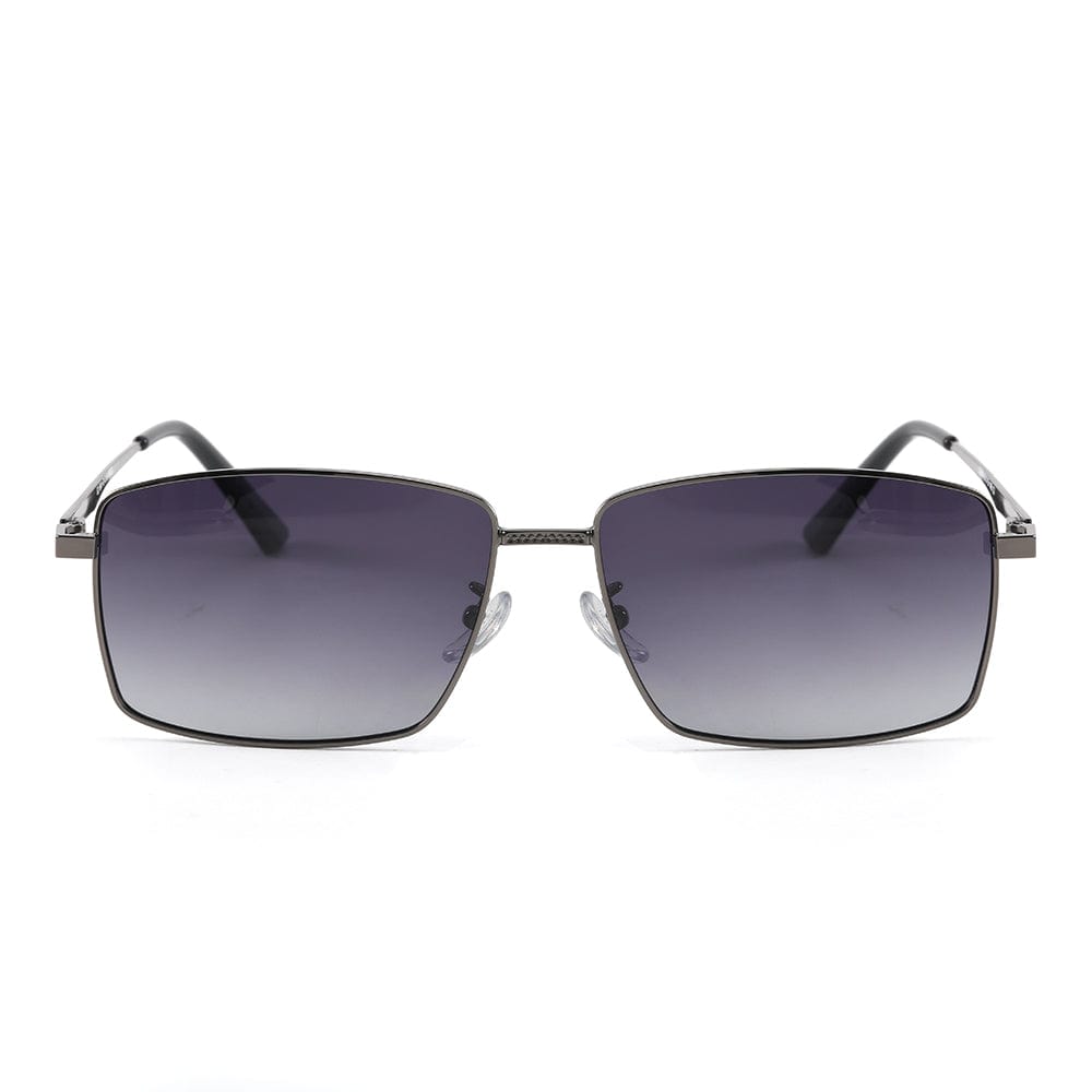 J3298 - OBSIDIAN LUXE - HD Polarised Sunglasses for Men - UV400 Protection, Stainless Steel Frame - Gradient Grey Lenses - THE MEN THING