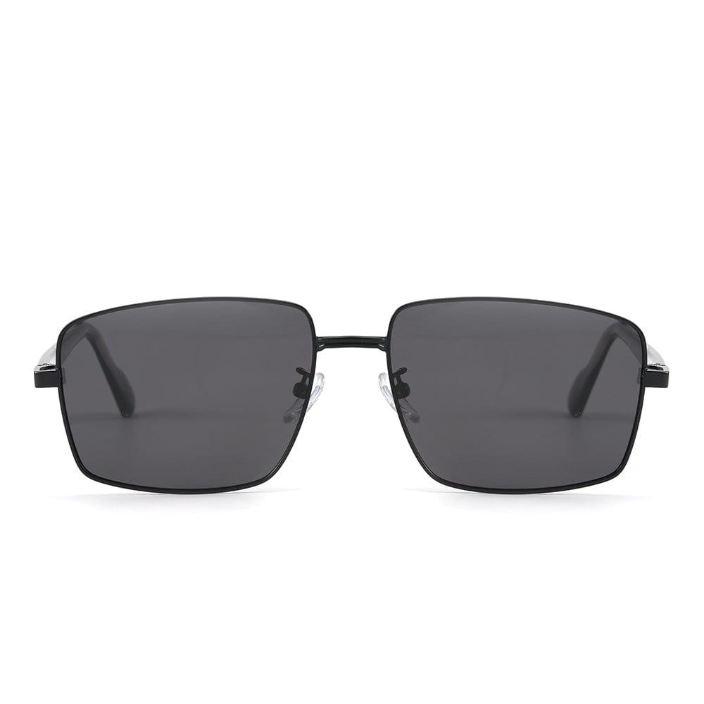 J3305 - PHANTOM SHADE - HD Polarised Sunglasses for Men - UV400 Protection, Stainless Steel Frame - Black Lenses - THE MEN THING