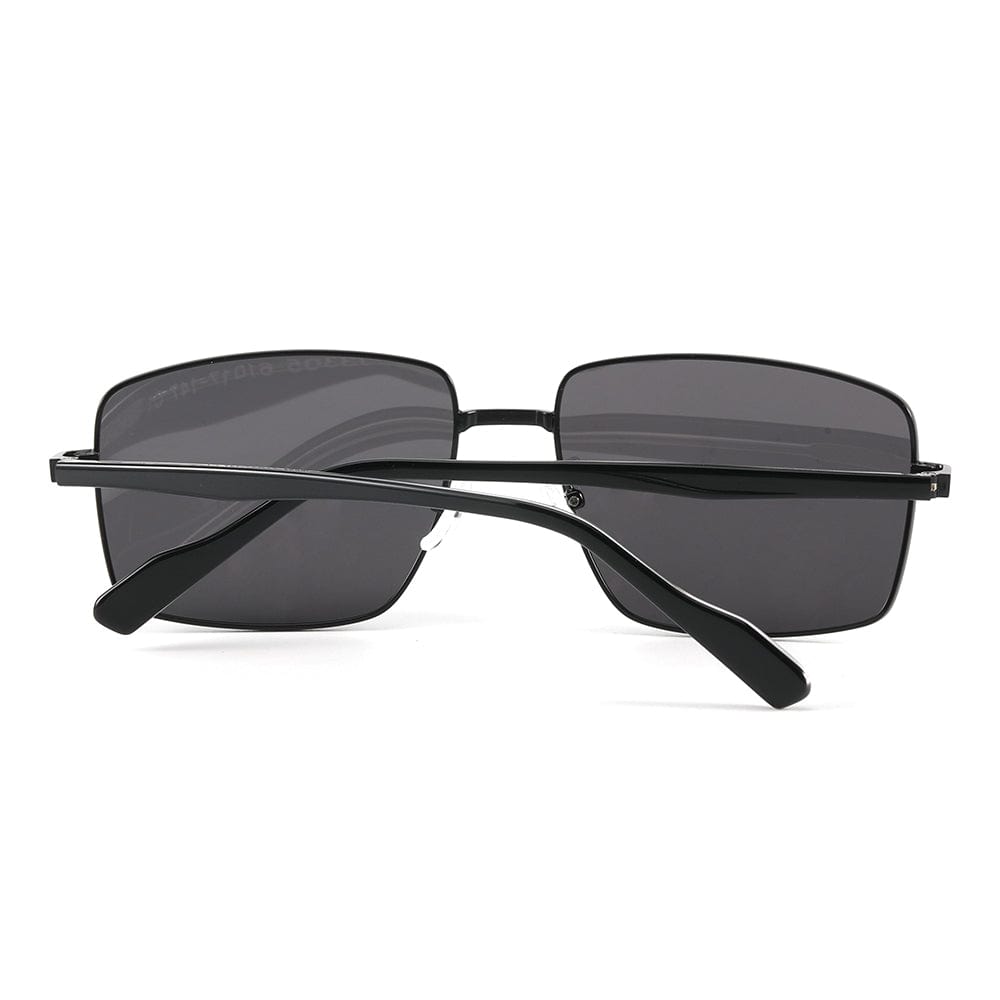 J3305 - PHANTOM SHADE - HD Polarised Sunglasses for Men - UV400 Protection, Stainless Steel Frame - Black Lenses - THE MEN THING