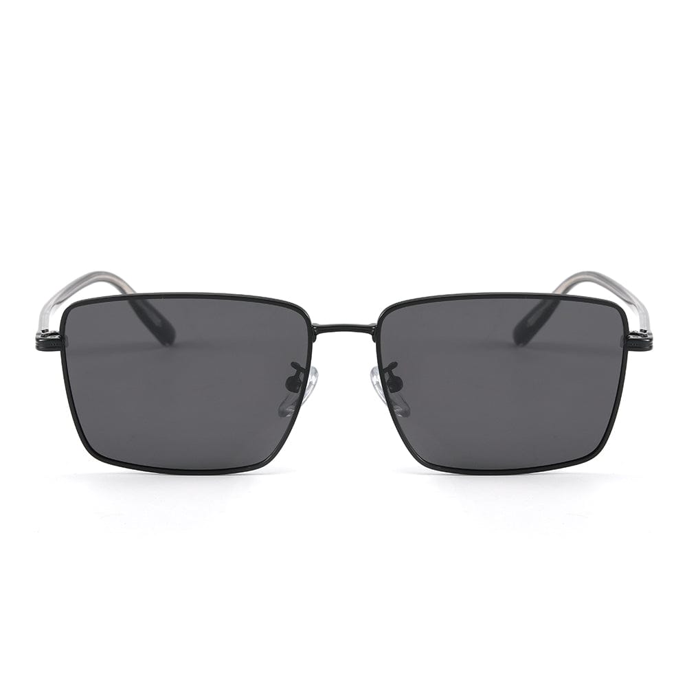 J3308 - SLEEK VANTAGE- HD Polarised Sunglasses for Men - UV400 Protection, Stainless Steel Frame - Black Lens - THE MEN THING