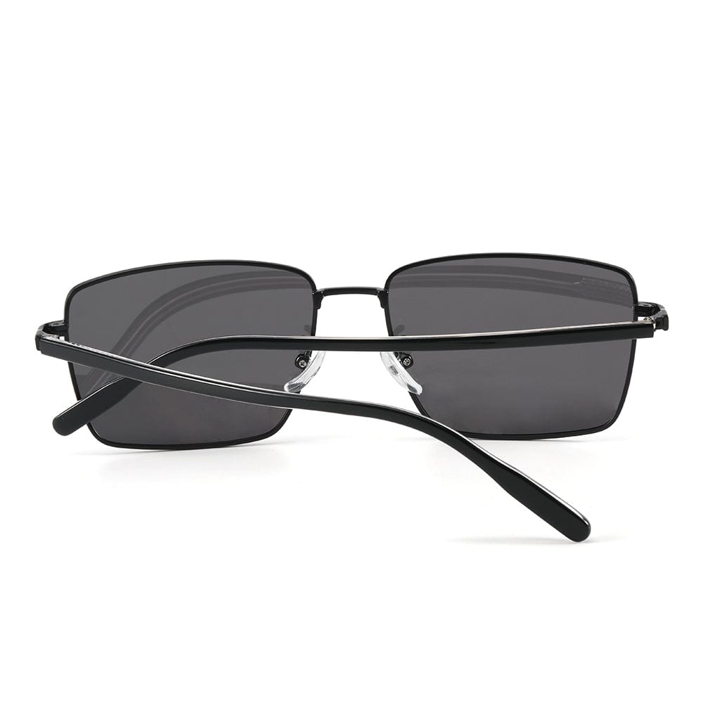 J3308 - SLEEK VANTAGE- HD Polarised Sunglasses for Men - UV400 Protection, Stainless Steel Frame - Black Lens - THE MEN THING